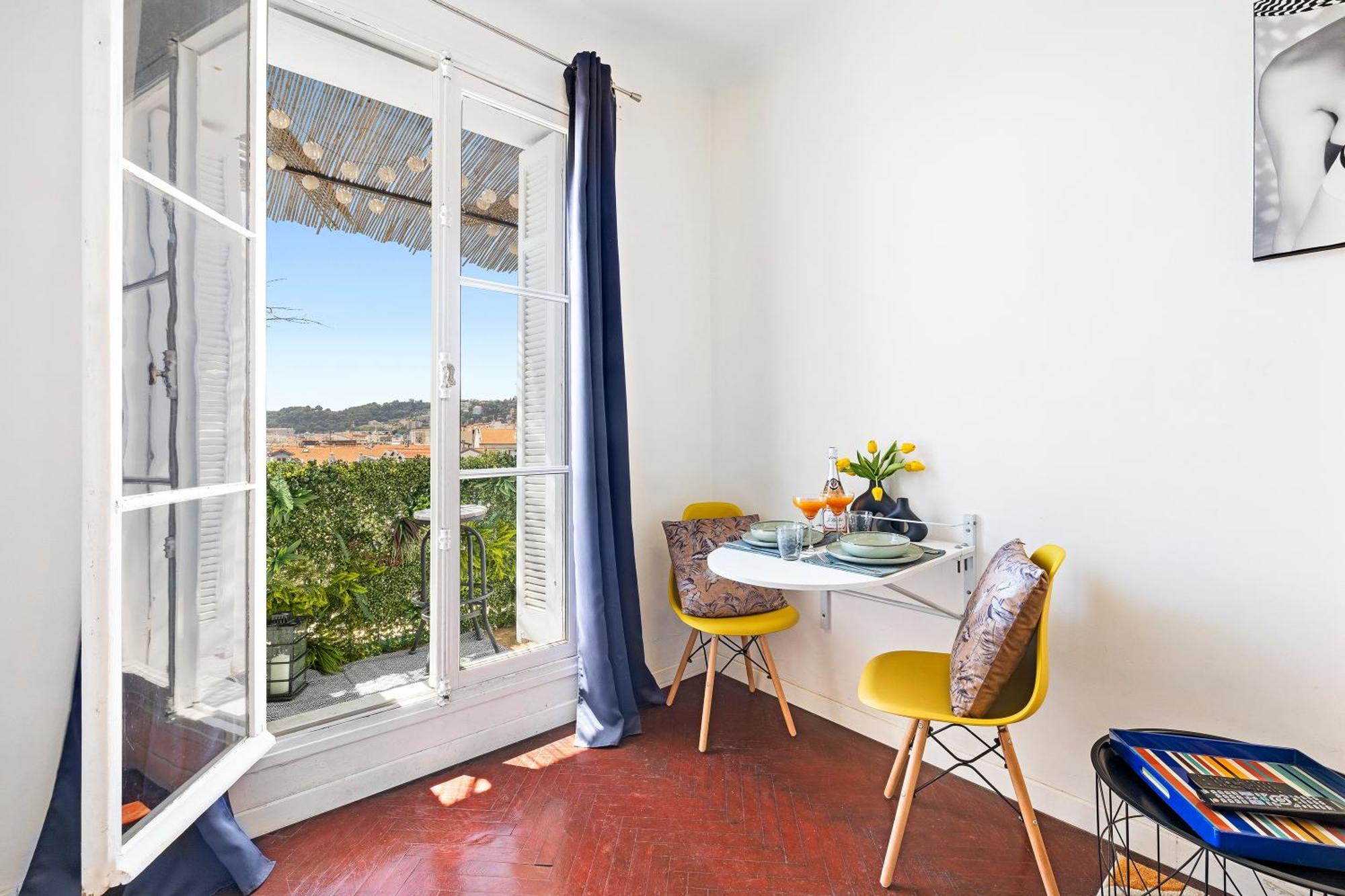 Center - Balcony Quiet - Air Conditioner - Kitchen - Wifi - Tram 尼斯 外观 照片